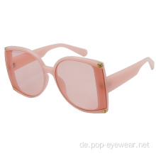 Vintage Sonnenbrille mit großem Rahmen für Damen Sha